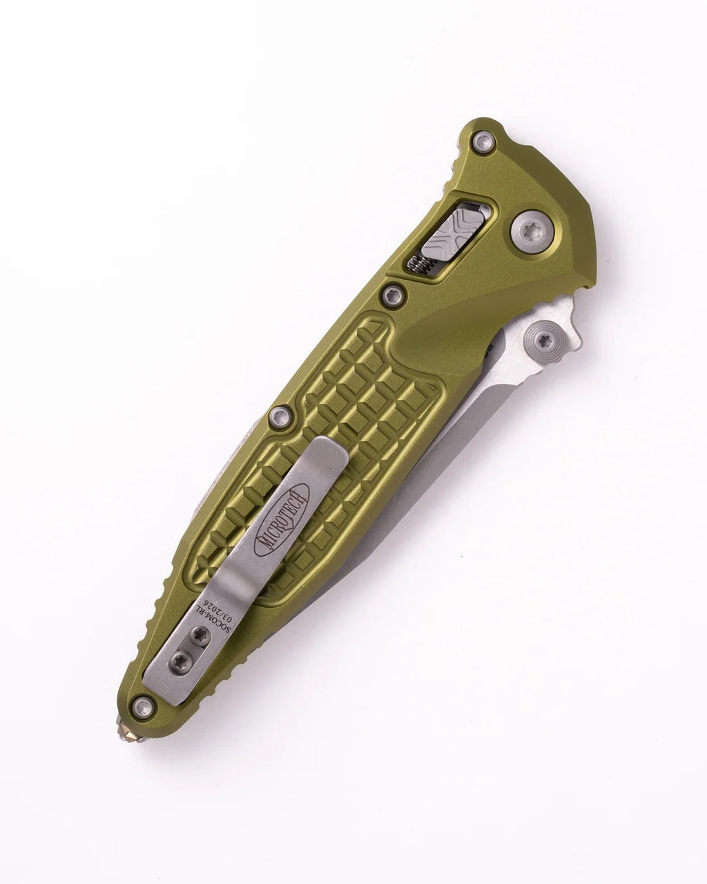 Microtech Socom® RAM-LOK™ S/E Apocalyptic® Standard Frag Aluminum OD Green (160RL-10APFROD)