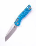 Microtech MSI® S/E STONEWASH STANDARD ALUMINUM FRAG BLUE (210-10FRBL)