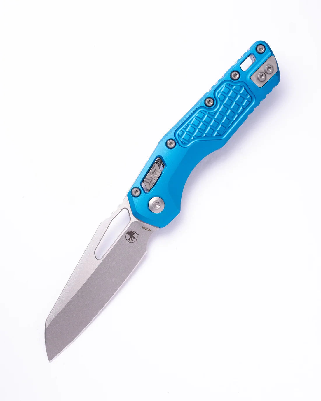 Microtech MSI® S/E STONEWASH STANDARD ALUMINUM FRAG BLUE (210-10FRBL)