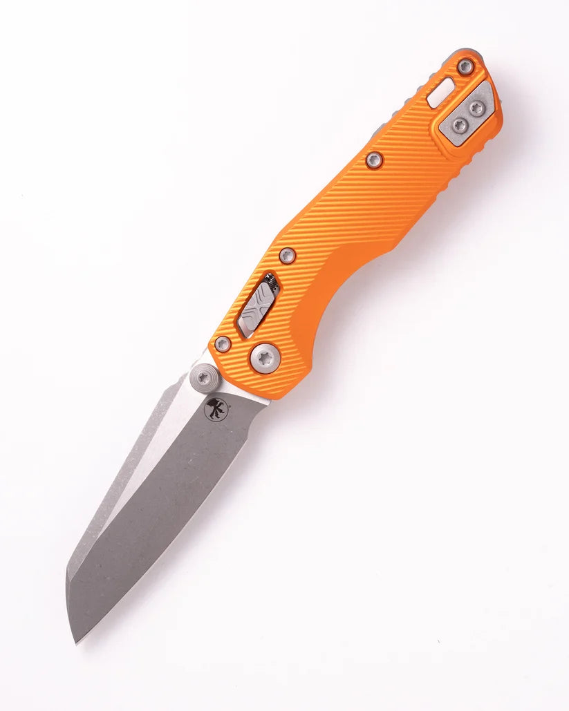 Microtech MSI® Mini Ram-Lok® Apocalyptic® Standard Fluted Aluminum Orange (210M-10APFLOR)