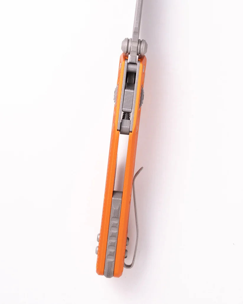 Microtech MSI® Mini Ram-Lok® Apocalyptic® Standard Fluted Aluminum Orange (210M-10APFLOR)