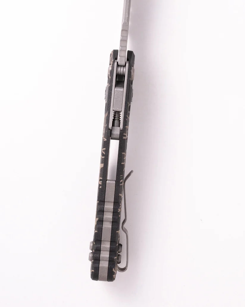 Microtech MSI® S/E APOCALYPTIC® PARTIAL SERRATED POLYMER TIGER STRIPE CAMO (210T-11APPMTSC)