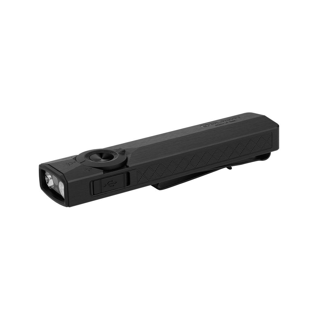 Olight ArkPro Ultra Class 3R Onyx Black CW – Flat Unibody EDC Flashlight with Multi-Light Sources