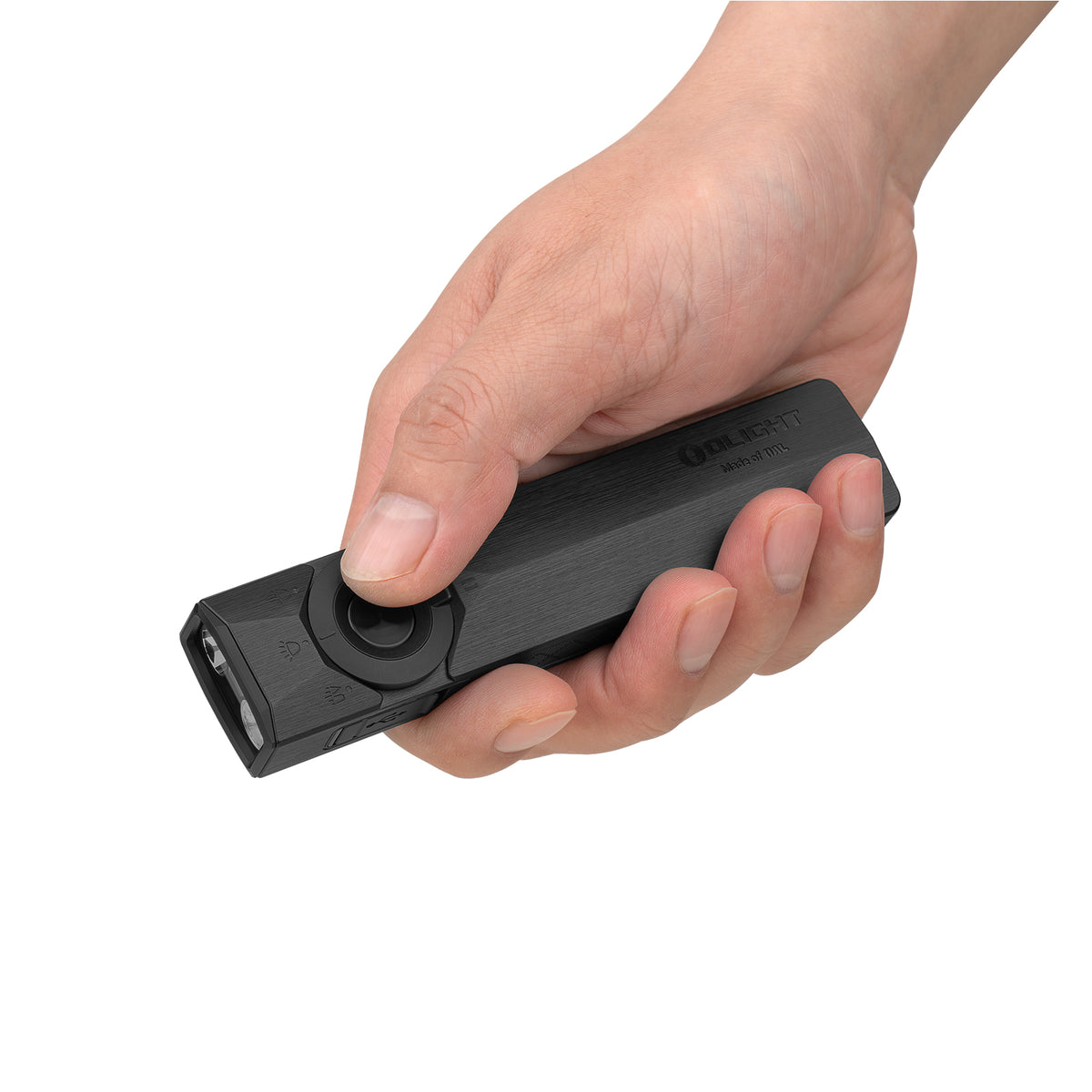 Olight ArkPro Ultra Class 3R Onyx Black CW – Flat Unibody EDC Flashlight with Multi-Light Sources