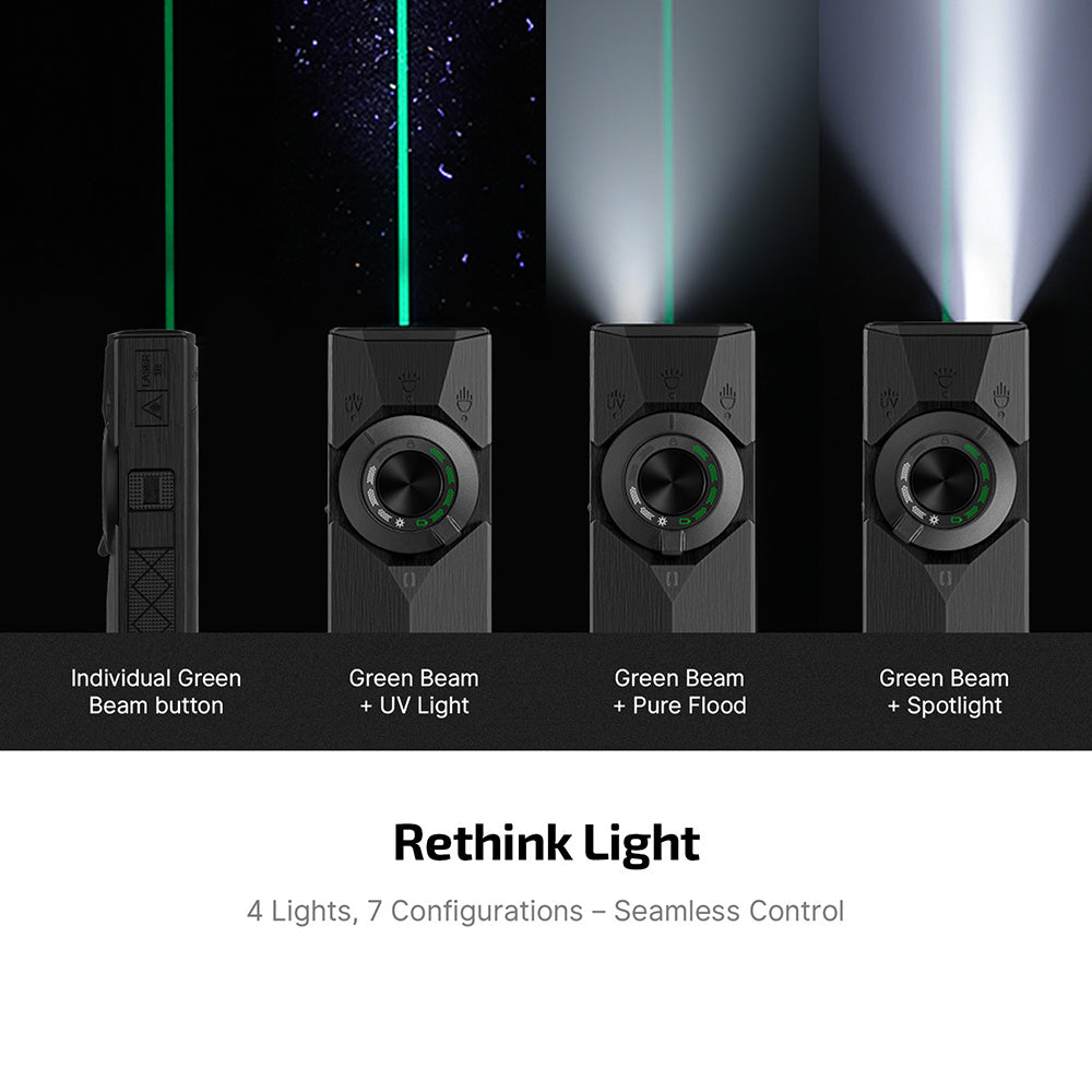 Olight ArkPro Ultra Class 3R Onyx Black CW – Flat Unibody EDC Flashlight with Multi-Light Sources