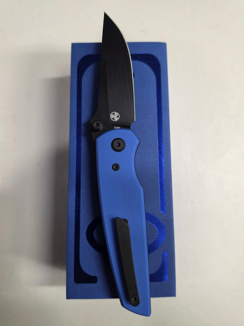 Chaves Knives Jake McCoy The Disciple Street Blue G-10 & Black PVD Elmax - Blue Label
