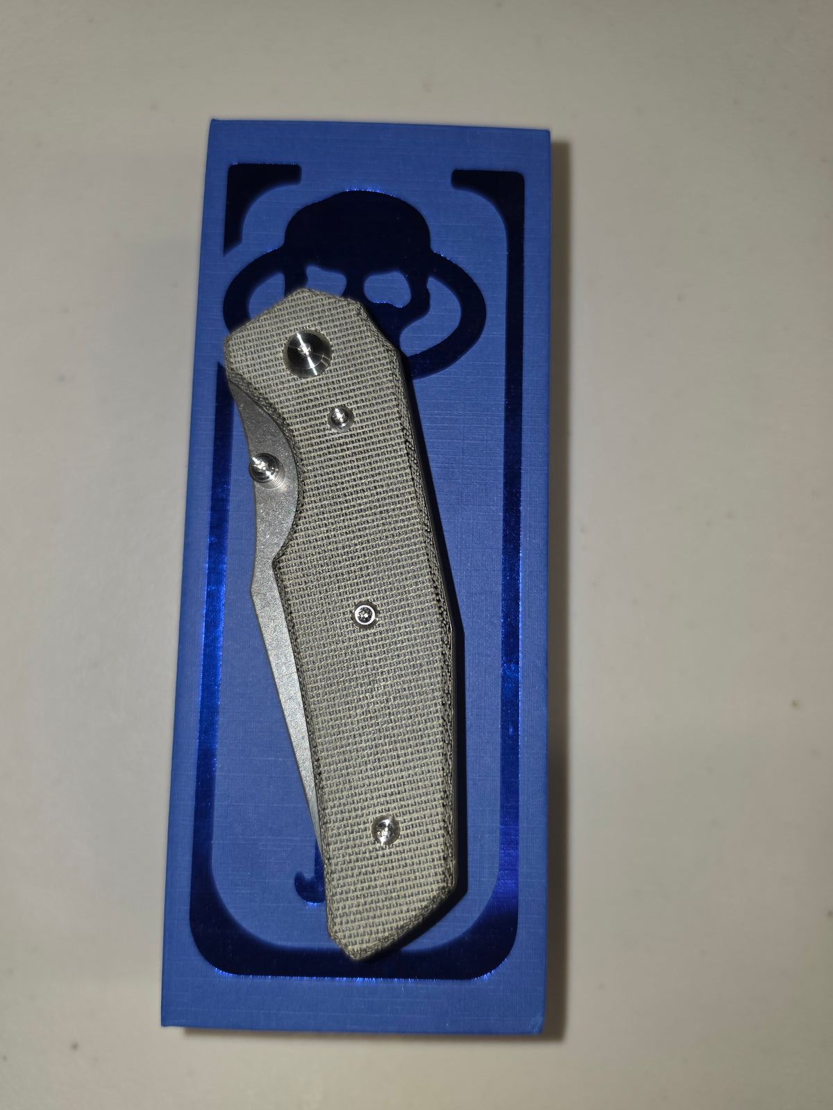 Chaves The Omega Street Black Micarta Belt Finish Elmax Designed by Jake McCoy