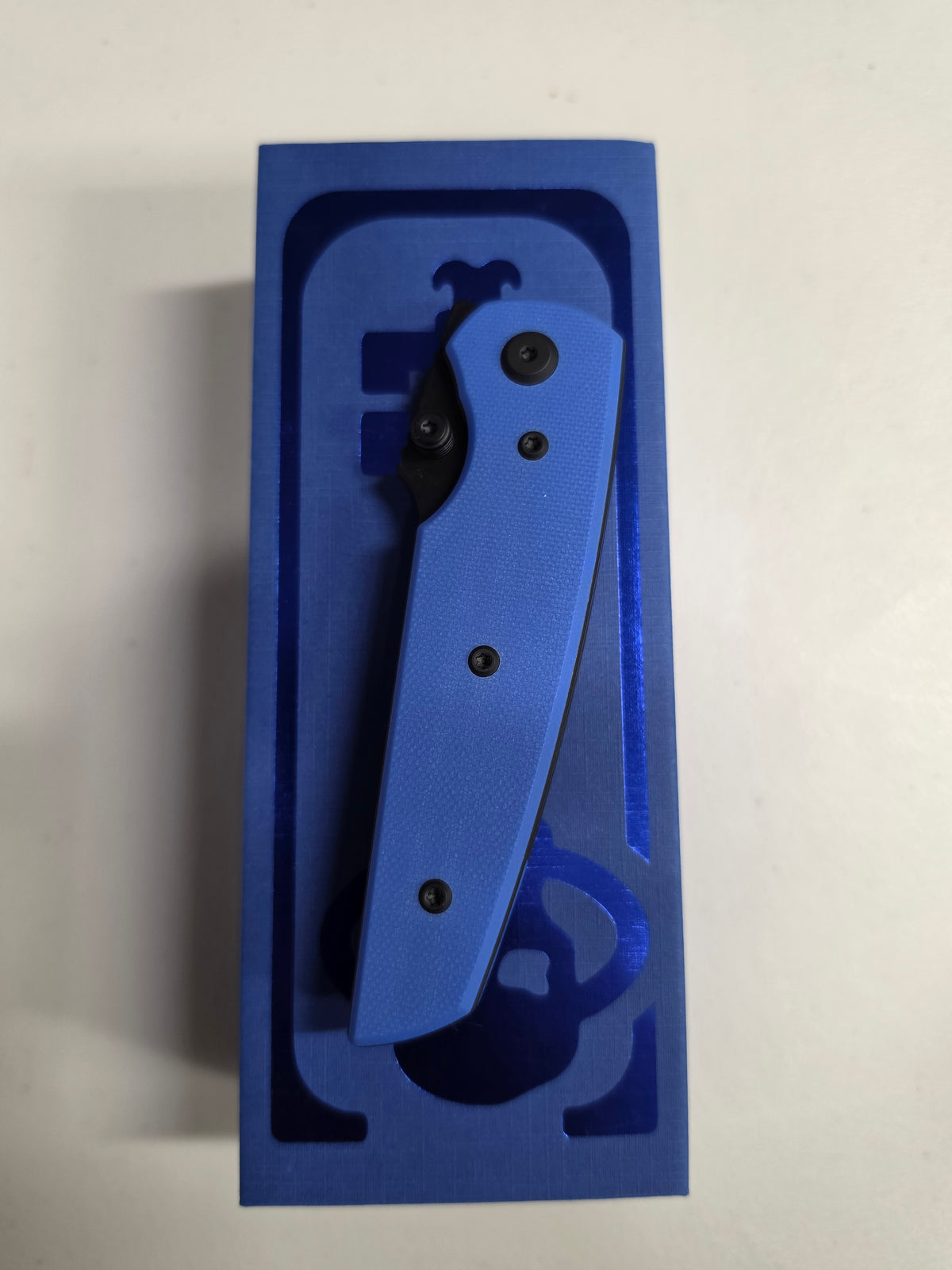 Chaves Knives Jake McCoy The Disciple Street Blue G-10 & Black PVD Elmax - Blue Label