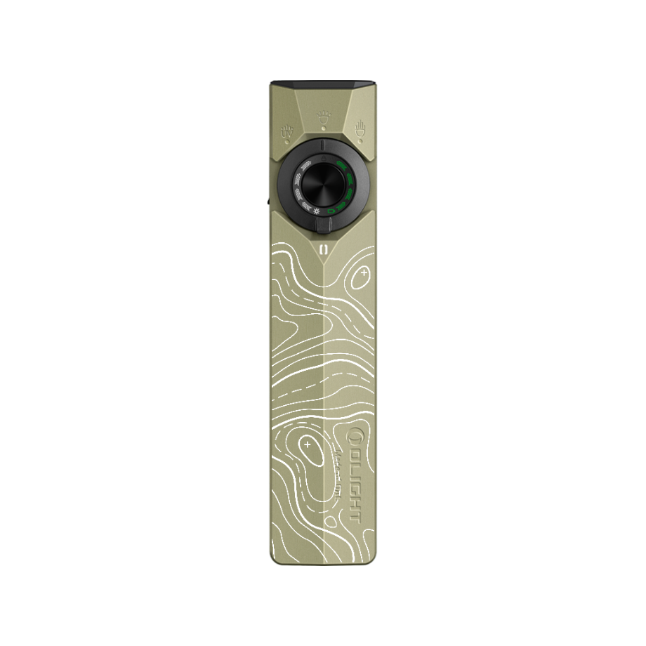 ArkPro Ultra TOPOGRAPHIC Premium Flat EDC Flashlight with 4 Light Sources, 7 Modes, and 14-Day Runtime